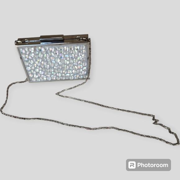 RSVP Gorgeous Clear Gem Special Occasion Clutch - Picture 6 of 12